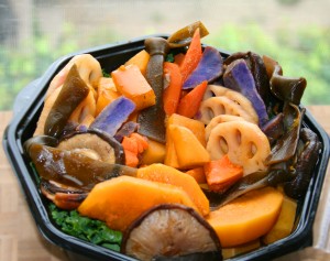 Japanese braised root vegetables